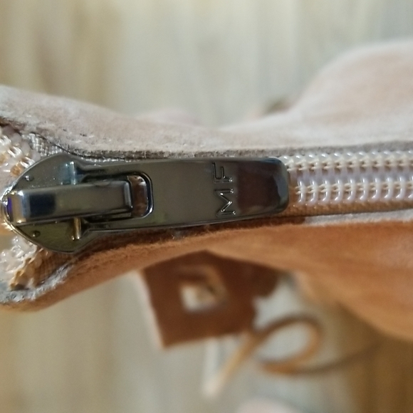 Marc Fisher Womens Blush Pink Suede Lace Up Sandal Heels shoes Sandals - Picture 9 of 12